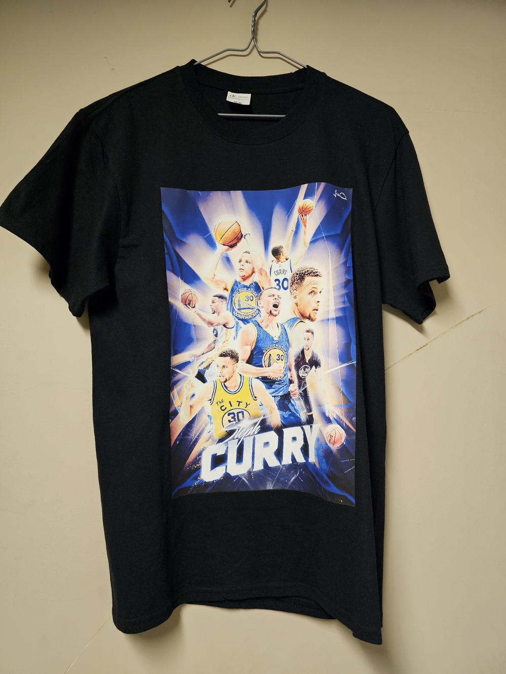 Stephen Curry Golden State Warriors Graphic Tee ATC Black Men's Medium